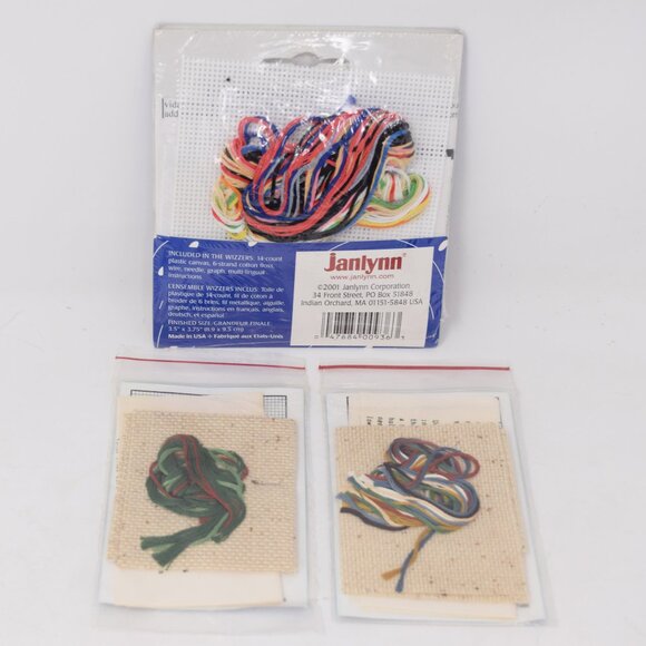 Spare Time Kits Christmas Cross Stitch Wizzers Sam Snowman Vintage Lot New DIY - Picture 2 of 8